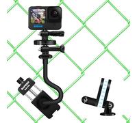 WEWOGA Soporte de valla C08 + adaptador magnético para clip de valla GoPro + soporte magnético para iPhone Soporte de valla de béisbol para DJI Action/Mevo Start/Smartphone/Insta 360 para grabación de