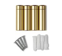 Wexel Art 1 5 Inch Standard Wall Mounts For Framing Grade Acrylic Floating Frames ' Pack of 4 Herrajes de Marco Flotante, Metal acrílico, Dorado, 3.81 cm, 4