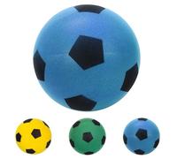 WEXFFU Pelota Goma Espuma 21cm Pelota Espuma Bola de tTela Suave para Juegos de Entrenamiento de Interior al Aire Libre con Balon Gomaespuma (Azul)
