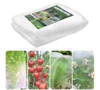 WEXFFU Red de insectos para verduras, 2,5 x 10 m, malla fina, cubierta de verduras para jardín, malla reutilizable para proteger frutas, flores de animales, plagas, pájaros