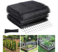WEXFFU Red de Jardín Red Pájaros Negro Malla Anti Animales 2.1×30, Tarea Pesada Material de PP Reutilizable para Proteger Plantas, Verduras, Frutas, Flores y Estanques de Pájaros, Animales y Plagas