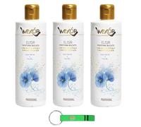 WEXOR Elisir Fiori Blu - Desodorante para ropa sucia (3 unidades, con microcápsulas, con helecho de mar y flores azules, 200 ml, incluye llavero Beni Culinari gratuito)