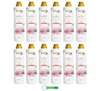 WEXOR Limpiador de suelos, 12 unidades Elisir Pavimenti Armonia Rosa/Gel limpiador con microcápsulas 750 ml + llavero Beni Culinari gratis