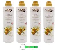 WEXOR Suavizante Elisir Ammorbidente Giallo Cashmere - Suavizante amarillo de cachemira con ylang ylang, cachemira y pachulí, 30 lavados, 750 ml + llavero Beni Culinari gratuito