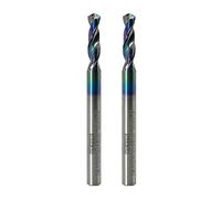 WEXWE Tools - Broca de carburo sólido CNC, broca de aluminio de alto rendimiento, diseño de vástago recto, punta de 118°, diámetro de corte de 2,8 mm, diámetro de 0,3 cm, longitud total, 2 unidades