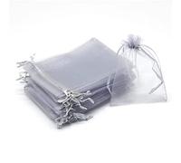 WEYIMVTO Bolsas de Malla para Frutas, 100 Bolsas de Malla for Cultivo de Fresas, Uvas y Frutas, for Proteger Plantas y Vegetales, for Herramientas de jardín.(Light Grey,10x15cm (100 Pcs))
