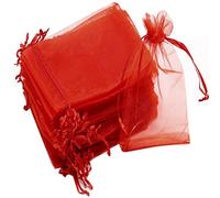 WEYIMVTO Bolsas de Malla para Frutas, 100 Bolsas de Malla for Cultivo de Fresas, Uvas y Frutas, for Proteger Plantas y Vegetales, for Herramientas de jardín.(Red,15x20cm (100 Pcs))