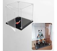 WEYIMVTO Caja de exhibición de acrílico, Caja de almacenamiento transparente duradera y a prueba de polvo, cajas for exhibir objetos coleccionables y de recuerdo.(20cm(8") x20cm(8") x25cm(10"))