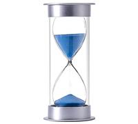 WEYIMVTO Reloj de Arena, Reloj de Arena con Temporizador 5/10/15/20/30/45/60 Minutos, Ideal for niños, aulas, cocinas, Juegos y decoración del hogar la Oficina(BLU,10 Minutes)