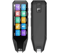 WEYIMVTO Traductor Bolígrafo multifunción for traducción de Voz, bolígrafo traductor de Idiomas 134, bolígrafo de traducción sin conexión, bolígrafo de Diccionario Inteligente, Color Blanco(Black)