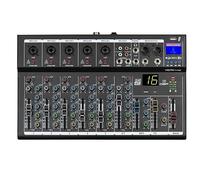 Weymic F7-Pro Professional Mixer | 7-Channel 2-Bus Mixer /w USB Audio Interface for Recording DJ Stage Karaoke Music Application