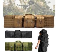 Weyot Bolsa Blanda para Armas de Caza con Doble Compartimento, Bolsa Doble Rifle Airsoft, Funda Blanda para Rifle, Funda para Armas Acolchada Suave táctica para Tiro de Caza Tan,93cm/37in