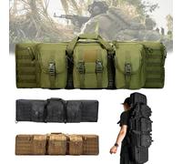 Weyot Bolsa Blanda para Armas de Caza con Doble Compartimento, Bolsa Doble Rifle Airsoft, Funda Blanda para Rifle, Funda para Armas Acolchada Suave táctica para Tiro de Caza Green,93cm/37in