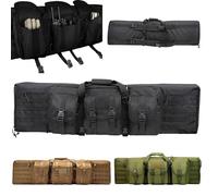 Weyot Estuches de Transporte Blandos para Armas de Fuego, Bolsa Doble para Rifle, Funda Blanda para Rifle, Estuchede Rifle Largo, Bolsa de Pistola Airsoft de Carabina Ajustable Black,93cm/37in