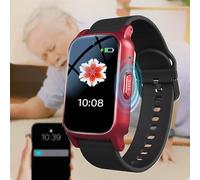 Reloj localizador Personas Mayores con Botón de Pánico SOS, Pulsera Inteligente SOS con Posicionamiento GPS Llamada, Reloj Inteligente con Detección de Caídas,Red