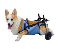 Weyot Silla de Ruedas for Perros Pequeños con Patas Traseras, Carro para Perros/Silla de Ruedas Ajustable Ayuda a Los Animales con Paralizadas a Restaurar la MovilidadBlue,S
