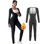 Weyot Traje Sauna Mujer Adelgazante, Trajes De Sudoración, Fajas Reductoras Mujer Adelgazantes, Trajes De Sudor, Trajes De Sauna para Pérdida De Peso Fitness Yoga Running,S,Silver