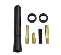 Wezalget Antena de Radio para automóvil, reemplazo de Antena para automóvil, Antena General Corta de Fibra de Carbono para automóvil, con Kit de Antena automática de Alambre de Aluminio de 8 cm, Uso