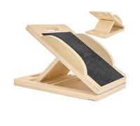 Wezalget Banco de estiramiento inclinado para pantorrillas | Banco de madera para equilibrio y estiramiento,Equipo de fitness ajustable para equilibrio y ejercicios físicos de piernas para sentadillas