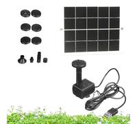 Wezalget Bomba Solar,Bomba Solar De Fuente DC Para Jardín Con Cargador De 15W | Cargador Resistente A La Intemperie Para Decoración De Jardín En Balcón Baño Para Aves Y Acuario
