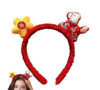 Wezalget Diadema De Caballo,Cintas De Felpa Con Detalles,Banda para el Pelo del Festival de Primavera - Accesorio para Teatro, Carnaval, Año Nuevo y Celebraciones Temáticas