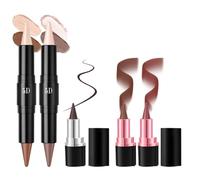 Wezalget Juego de maquillaje 5D | Kit de lápiz cosmético de pintura facial | Suministros de maquillaje de diseño impermeable para el hogar, viajes, escuela, citas y viajes de negocios