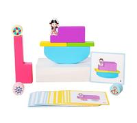 Wezalget Juguetes De Bloques De Construcción - Juguetes Sensoriales de Madera con Piezas para Emparejar,Entrenamiento Sensorial Motricidad Fina Infantil