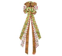 Wezalget Lazo para Árbol de Navidad,Navideños Festivos para Fiestas | Decoración para La Cima del Árbol De Navidad | para Celebración Estacional en Hogar Entrada Fiesta Repisa Exposición en Pared