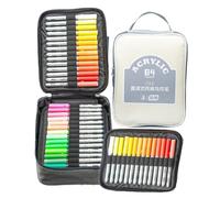 Wezalget Rotuladores Para Colorear Para Adultos - Rotuladores Para Diarios Artisticos - Juego de 84 Colores Para Actividades de Pintura y Proyectos Artísticos en Madera, Vidrio y Tela Para Mujeres