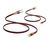 WF 2 Pack Hi-End Pure Copper HIFI OFC Banana Plug Cable de altavoz, 2M Chapado en oro Banana Tip Macho a macho 600 hebras 14 AWG Altavoz Audio Home Theater HIFI System