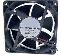 WFB1224HE 12038 Thick DC Fan, DC24V 0.37A Medium High Power 2-Wire Communication Cabinet Fan