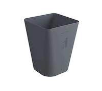 WFchenj222-6 Bote de basura Cubo de basura cuadrado sin tapa, cubo plástico Simple y hermoso for bote oficina hogar Papelera de cocina(Grey,Grande)