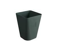 WFchenj222-6 Bote de basura Cubo de basura cuadrado sin tapa, cubo plástico Simple y hermoso for bote oficina hogar Papelera de cocina(Green,Pequeño)