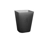 WFchenj222-6 Bote de basura Cubo de basura cuadrado sin tapa, cubo plástico Simple y hermoso for bote oficina hogar Papelera de cocina(Negro,Pequeño)