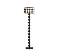 WFchenj222-6 Lámparas de pie - Lámpara de pie de tela for sala de estar, dormitorio de hotel, mesita de noche, lámparas de mesa verticales de madera decorativas. Lámpara de pie