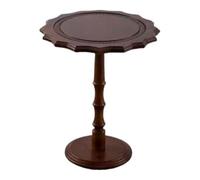 WFchenj222-6 Mesa de Centro Mesa Auxiliar de sofá Redonda Tallada Estilo rústico Vintage, Mesa Centro for Ocio, postres, Esquina(Grande)