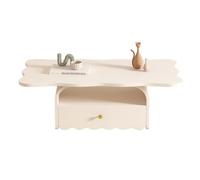 WFchenj222-6 Mesa de Centro, Mesa de Centro Blanca Moderna for Salas de Estar pequeñas, diseño Minimalista Creativo, fácil Montaje, Muebles Elegantes for el hogar Mesa Auxiliar