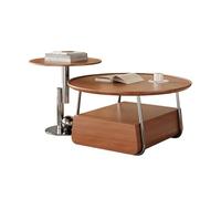WFchenj222-6 Mesa de Centro, Mesa de Centro Vintage China de Madera Maciza, Armario de Almacenamiento Ovalado, Muebles de Sala de Estar, decoración Retro for el hogar Mesa Auxiliar