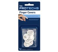 WFDEGE Flents - Fundas para dedos de primeros auxilios, 12 unidades, grande protege los dedos mientras se curan de lesiones