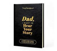WFEWE Dad I Want to Hear Your Story: A Father's Guided Journal To Share His Life & His Love, libro de recuerdos de tapa dura de piel sintética, regalos de cumpleaños para el día del padre de hija e