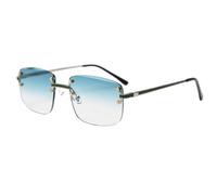 WFFZTZW Gafas de sol cuadradas sin montura para hombre, gafas de sol vintage para mujer, accesorios elegantes (1)