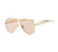WFFZTZW Gafas de sol de lujo para mujer, modernas, con doble haz, UV400 (C1Champagne)