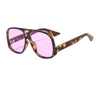 WFFZTZW Gafas de sol de moda con montura grande para hombres y mujeres con personalidad en forma de sapo (9)