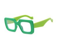 WFFZTZW Gafas de sol para hombre y mujer, multicolor, estilo punk, con protección UV400 (verde)