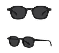 WFFZTZW Gafas de sol poligonales con montura de acetato cuadradas, estilo retro, para hombre y mujer, para exteriores (2)
