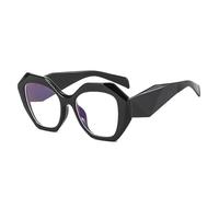 WFFZTZW Gafas de sol retro con forma de ojo de gato, de color caramelo y polígono, para mujer, con bisagra de resorte, para hombre (negro)
