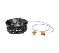 WFIETN - Batería de cocina para camping, quemador portátil para exteriores, 21000 W/72000BTU con 3 adaptadores, hornillo de propano y butano para viajes, camping, picnic, fiesta