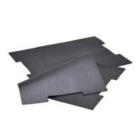 WFix 2 alfombrillas antideslizantes compatibles con Sortimo & Bosch, Professional L-BOXX 102/136 G4, espuma de goma suave, 418 x 308 x 3 mm, antideslizante, antigolpes, fácil de limpiar