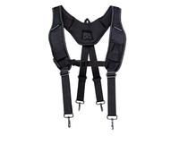 Wfix ProClick - Cintura profesional para herramientas en tejido sintético de alta resistencia BS Systems, empresa conjunta de Bosch Sortimo, Negro , Suspenders L/XL