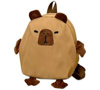 WFKKMEQ Capybara Mochilas Infantiles, Capybara Mochila Escolar Lindo Mochila Preescolar Escolares Guarderia Bolsa de Escuela Primaria Cartoon Backpack para Kids Escolarizar,Viajar,Acampar(26x23x8cm)